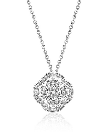 SAVOIR Camellia Flower Moissanite Necklace