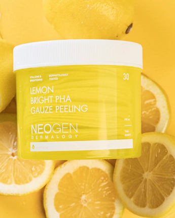 NEOGEN LEMON BRIGHT PHA GAUZE PEELING 190ML (30 PADS)